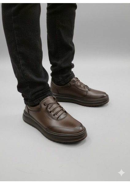 Erkek Hakiki Deri Rahat Yumuşak Kalın Taban Casual Ayakkabı AY-1015-K fiyatları