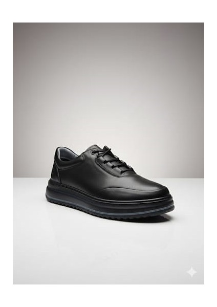 Erkek Hakiki Deri Rahat Yumuşak Kalın Taban Casual Ayakkabı AY-1015-K