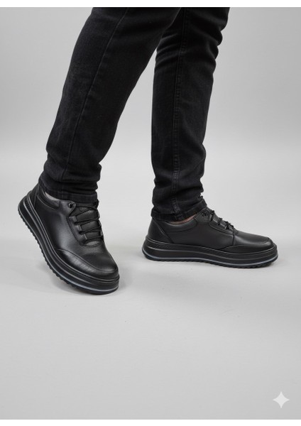 Erkek Hakiki Deri Rahat Yumuşak Kalın Taban Casual Ayakkabı AY-1015-K fiyatları