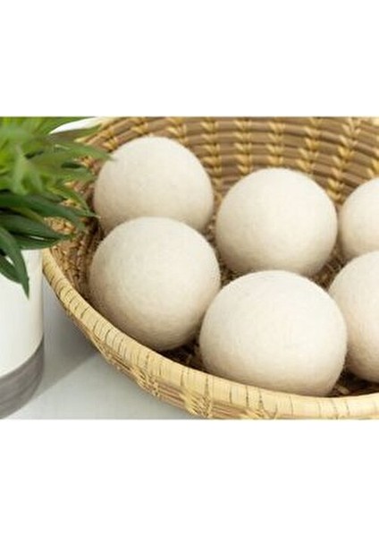 Yün Kurutma Topu 3 Adet Doğal Yumuşatıcı Beyaz Çamaşır Kurutma Topları fırsatları