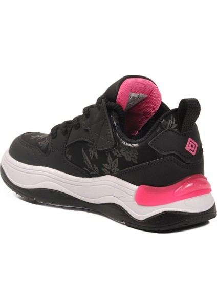 Siyah Bağcıklı Hafif Esnek Kız Çocuk Spor Ayakkabı 1990 F fırsatları