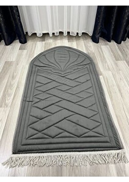 Lüks Ortopedik Diz Ağrıtmayan Süngerli Hediyelik Çeyizlik Burgu Saçaklı Çantalı Seccade