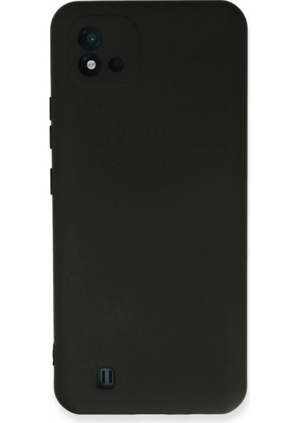 Realme C11 2021 Kılıf Nano Içi Kadife Silikon - Siyah