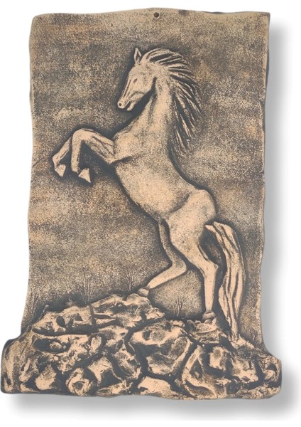 Şahlanmış At Rölyef Pano