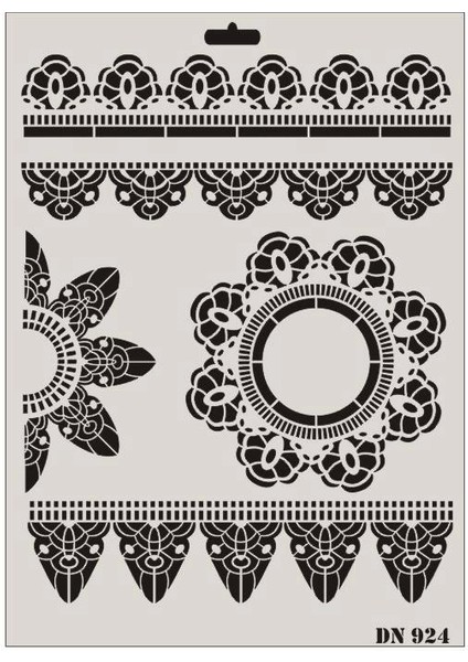 Rich Dantel Seri DN-924 Stencil 35X25 cm