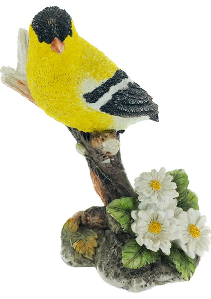 Dal Üstünde Saka Kuşu Renkli Mini Dekoratif Biblo