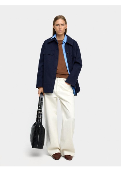 Yaka Detaylı Overshirt