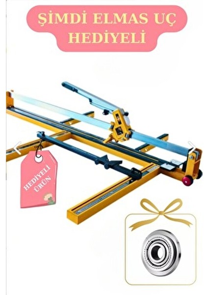 Onon Yeşil Lazerli Kesim- Long 120 CM(127 Cm'e Kadar) Yedek Elmas Hediye Seramik Granit Fayans K.m.