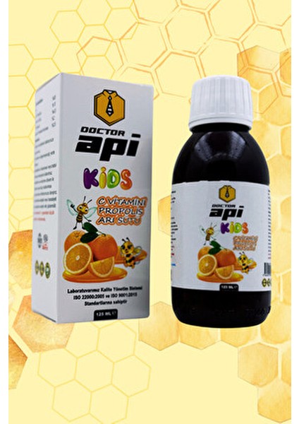 Api̇ Kids (C Vi̇tami̇ni̇ + Propoli̇s + Ari Sütü) 125 Ml.