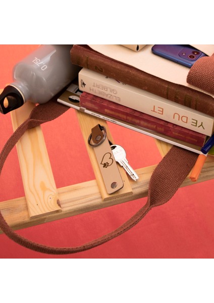 Patisiyle Kalbinde Kalanlara, Tatlı Figürlü, Kişisel Anahtarlık, Turkuaz-Bordo modelleri