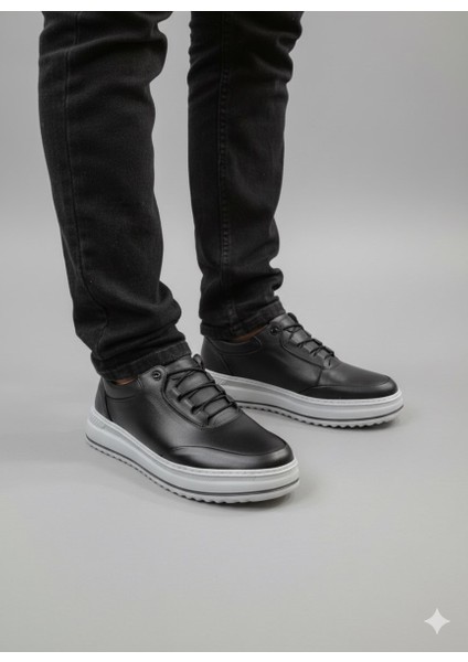 Erkek Hakiki Deri Rahat Yumuşak Kalın Taban Casual Ayakkabı AY-1015-K fiyatları