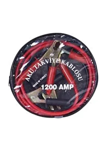 Çantalı Akü Takviye Kablosu 1200 Amper 2 Metre