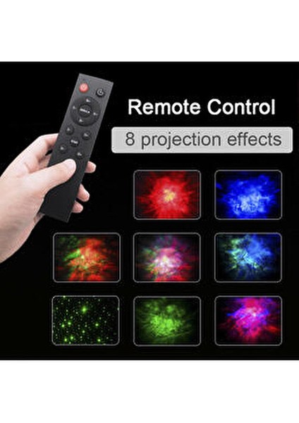 Astronot Projektör LED Star Projector Night Lights Gece Lambası 8 Farklı Mod Nebula Işık fiyatları