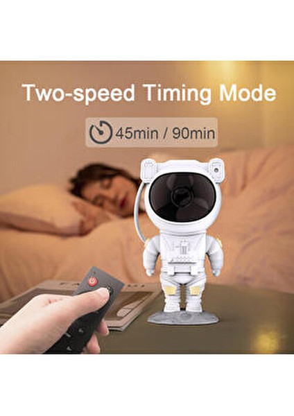 Astronot Projektör LED Star Projector Night Lights Gece Lambası 8 Farklı Mod Nebula Işık modelleri