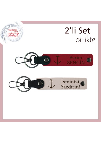 Gemi Figürlü Mezuniyet Hediyesi Anahtarlık, Denizcilik Ruhunu Taşıyanlara Kalıcı Anı, Kırmızı-Pudra