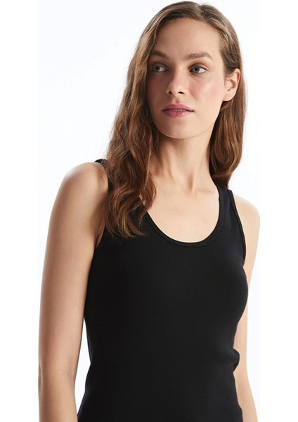 Lcw Dream Siyah U Yaka Kadın Atlet