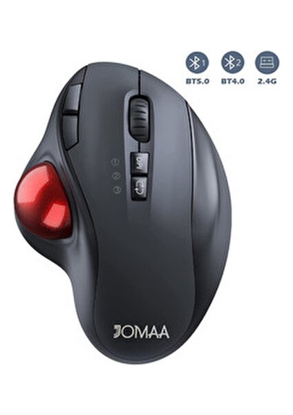 Ergonomik Trackball Mouse Bluetooth 5.1 Sessiz Ayarlanabilir Dpı Parmakla Kontrol Kablosuz & Şarjlı modelleri