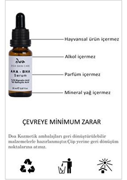 Aha Bha Serum %10 Glikolik %2 Salisilik Asit