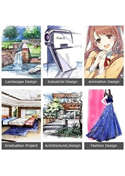 168’LI Çift Uçlu Touch Marker Art Tasarım Kurecolor Twin Marker Kalem Seti Taşınabilir Çanta Ithal