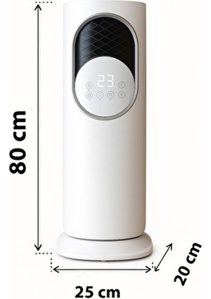 Dekoratif Taşınabilir Sıcak Üfleme Isıtıcı – 180° Hava Sirkülasyonu fırsatları