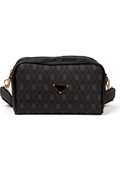 Kadın Desenli Çapraz Askılı Suni Deri Omuz Çantası 2'li Set Şık Tasarım fırsatları