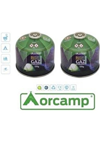 Gaz Kartuşu Tüp 230 gr 2 Adet
