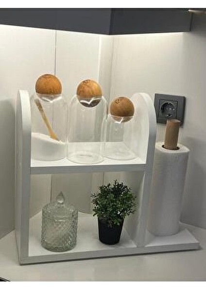 Kağıt Havluluk Kağıt Rulo Havluluk Ahşap Kağıt Havluluk Mutfak Rafı Tezgah Üstü Peçetelik Organizer fırsatları