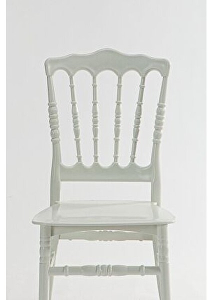 4 Adet Miray Beyaz Sandalye / Balkon-Bahçe-Mutfak modelleri