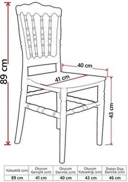 4 Adet Miray Beyaz Sandalye / Balkon-Bahçe-Mutfak indirimleri