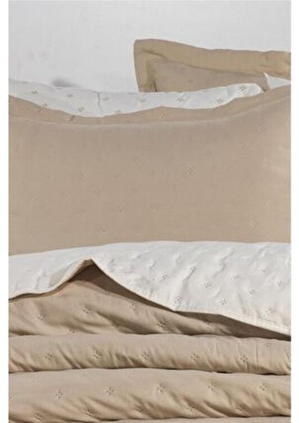 Washed Soft Çift Taraflı 6 Parça Çeyiz Seti Bej modelleri