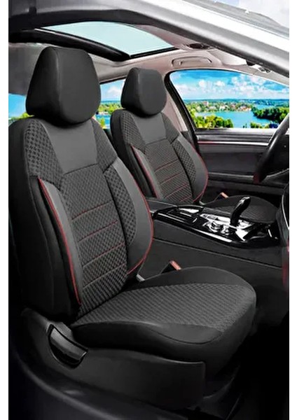 Pam Serisi Oto Koltuk Kılıfı Esnek Kumaş ile 360° Tam Koruma Universal Model İçin