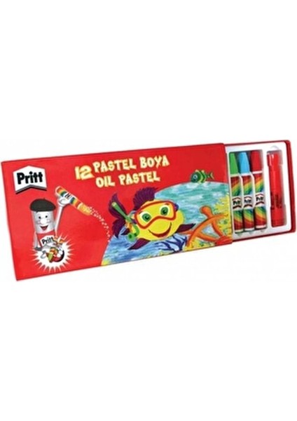 Pastel Boya 12'li Set Çocuklar İçin Yaratıcılığı Destekleyen Karışık Renkler fiyatları