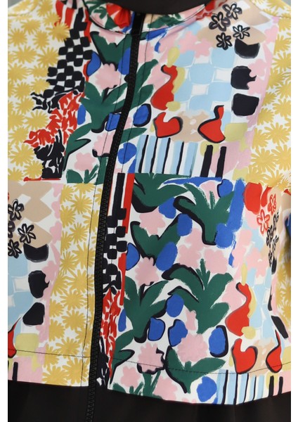 Desenli Yüzme Takımı Patchwork indirimleri