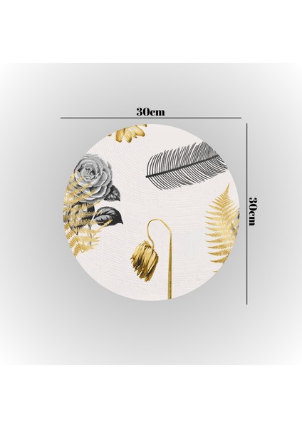 :temperli Cam Daire Tablo, Cam Tablo, Uv Baskı, CTT005