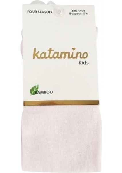 Katamino Mirabel Kız Bambu Külotlu Çorap K30207 Pudra