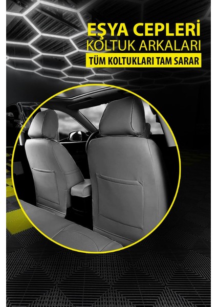 Renault Cli̇o-5 2020 ve Sonrası Taba Başak Serisi Tay Tüyü Koltuk Kılıfı Seti (Ön–arka, Başlıklı, Yan Airbag Uyumlu) indirimleri