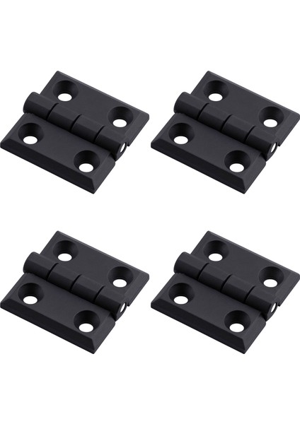 Plastik 40X40 mm Yaprak Menteşe 4 Adet Set Dayanıklı Dolap Çekmece Kapak Mobilya Menteşe Küçük