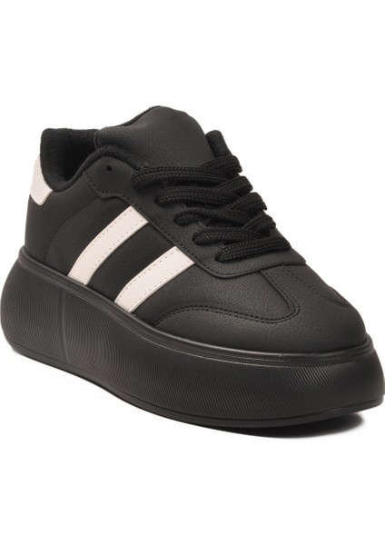 Siyah Yüksek Taban Bağcıklı Unisex Sneaker Dvs-01 Z fırsatları