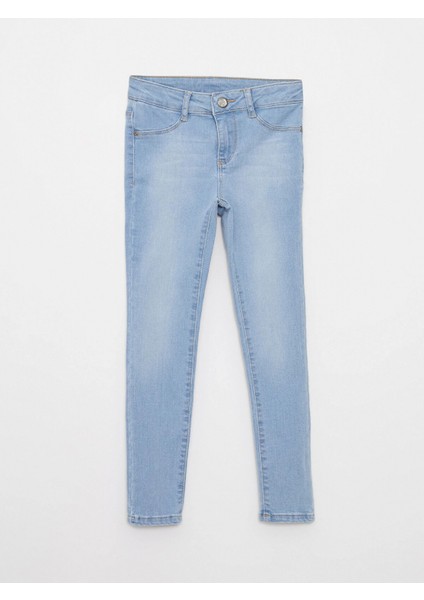Lcw Kids Indigo Slim Fit Kız Çocuk Jean Pantolon