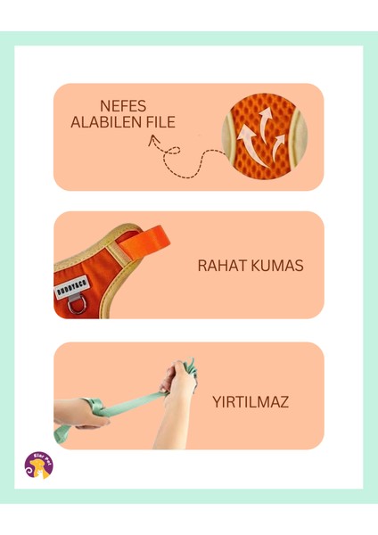 Gezdirmeli Göğüs Tasması Turuncu fiyatları