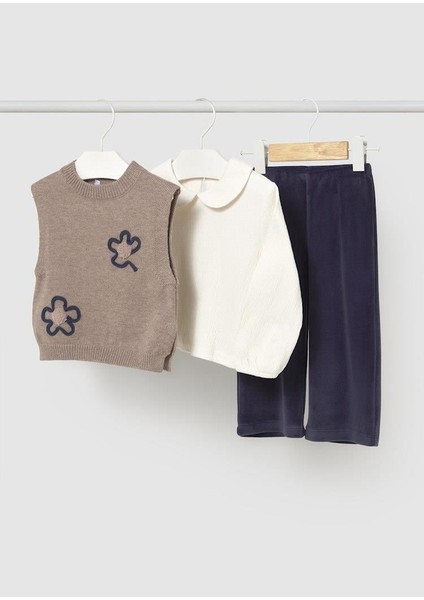3'lü Pantolonlu Bebe Set - Vizon fiyatları
