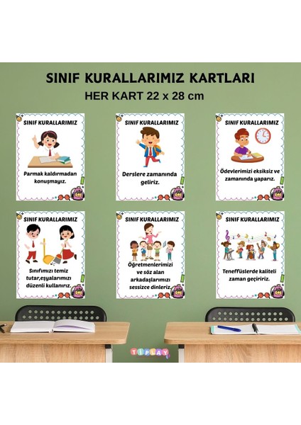 Sınıf Kurallarımız Kartları fiyatları