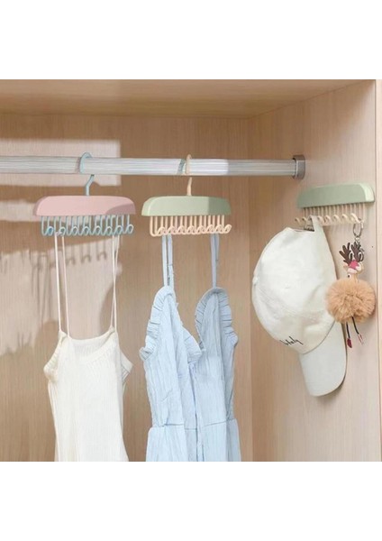 1 Adet 8 Kancalı Mutfak Banyo Dolap Askı Sütyen Kemer Kravat Eşarp Takı Elbise Çanta Askısı Çok Renk modelleri