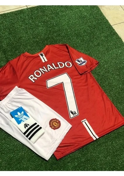 Manchester United 2007 Şampiyonlar Ligi Finali Cristiano Ronaldo Çocuk Forması Şort Çorap 3'lü Set 4,3 101 Değerlendirme indirimleri
