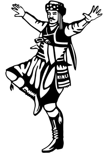 Zeybek Oto Özel Yeni Sticker Siyah 20 x 32 cm