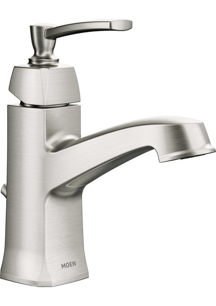 WS84923SRN Conway Tek Kollu Yüksek Ark Banyo Musluğu, Nokta Dayanıklı Fırçalanmış Nikel
