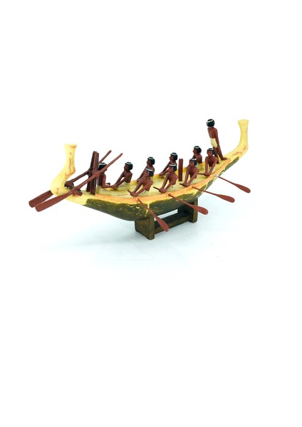 Antik Mısır Saltanat Kayığında Kürek Çeken Köleler Küçük Dekoratif Biblo indirimleri