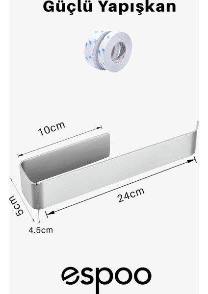 Banyo, Lavabo, Mutfak 304 Paslanmaz Çelik Yapışkanlı Havlu Askılığı, Havluluk Askısı fırsatları