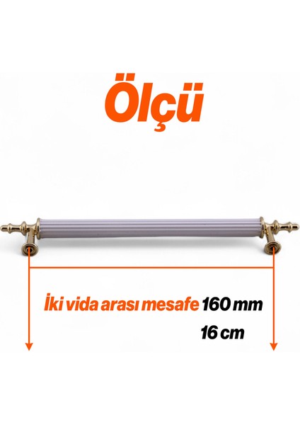 Yıldız Gold Altın 160 mm 16 cm Metal Mobilya Kulpu Mutfak Çekmece Dolap Dolabı Kapak Kulpları Kulbu fiyatları