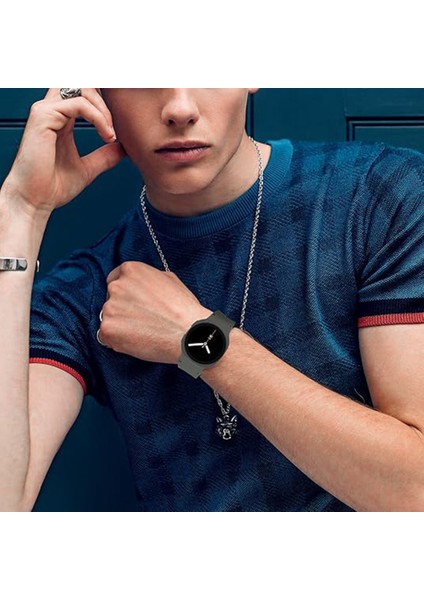 Samsung Galaxy Watch 8 44MM 40MM Ile Uyumlu Metal Tokalı Purelux Soft Silikon Kordon indirimleri